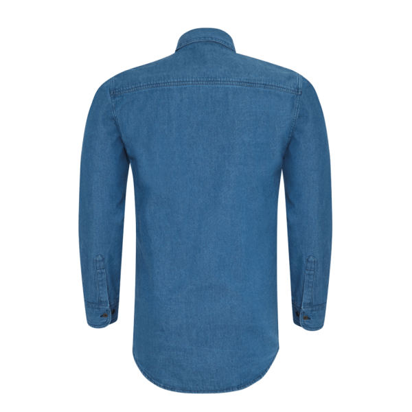 Denim 7.5 Oz Long Sleeve Shirt For Men
